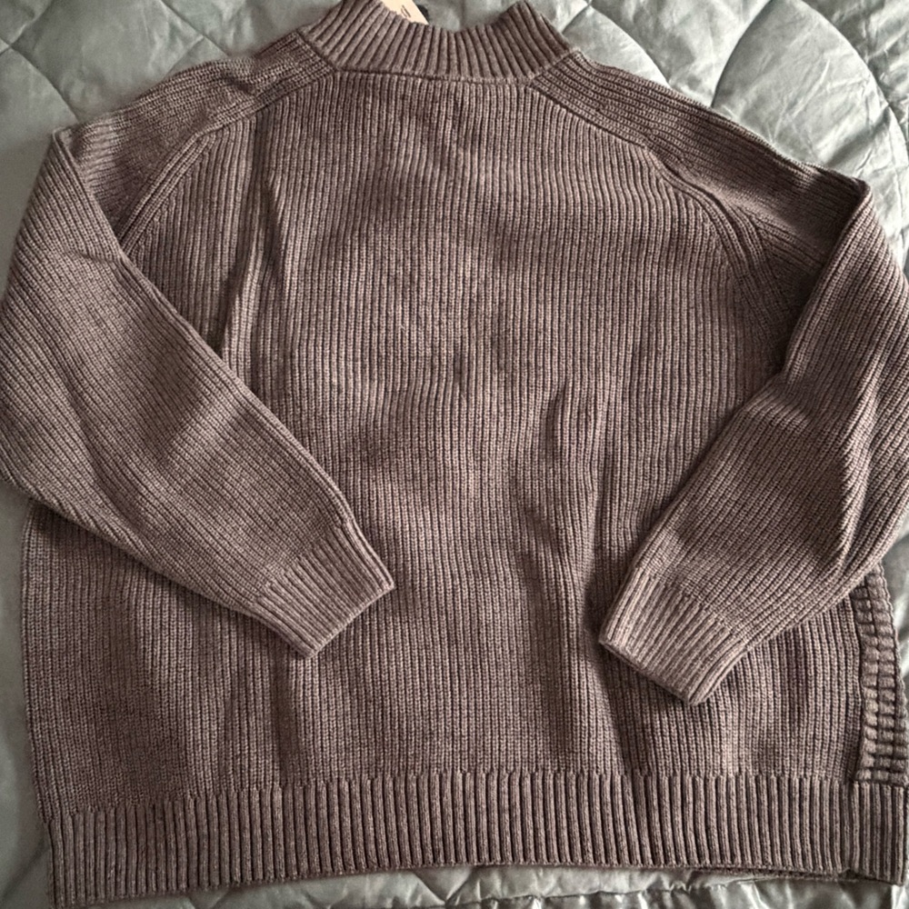 Duluth Trading Co Men's Tan V-Neck Sweater - Picture 4 of 5